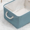 thumbnail image 3 of Abbracc Storage Basket Collapsible Storage Bins Boxes Organizer for Clothes Toys Books, Blue_L, 3 of 7