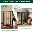 thumbnail image 3 of FXW Dog Gate Extra Wide Designed for Indoor Use, Adjustable Width Up to 219-inch Wide (32" H 8 Wire Panels for Small and Medium Dogs), Black, 3 of 7