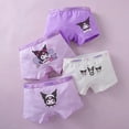 thumbnail image 6 of Anime Kawaii Sanrios Kuromi 4Pcs Kids Underwear Cotton Girl Boxer Antibacterial Shorts Baby Briefs Breathable Toddler Underpants, 6 of 10