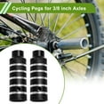 thumbnail image 2 of 2 Pcs Patines Antideslizantes de Aluminio 110mm para Bicicleta Ejes de 3/8 pulgadas, 2 of 7