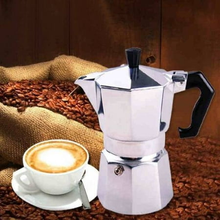 Espresso Stove Top Coffee Maker Continental Moka Percolator (Best Pots For Glass Top Stove)
