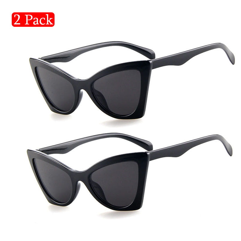 Retro Cateye Sunglasses for Women Men Fashion Clout Goggles Mirror UV400 Protection Cat Eye Sun Glasses