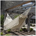 thumbnail image 4 of Vivere Authentic Brazilian Double Cotton Hammock, Outdoor Hanging Daybed, Honey Island, 4 of 5