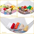 2Pcs Stuffed Animal Storage Net,Set of 2,83*59*59in Toy Organizer