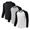 thumbnail image 1 of Playera Manga Larga Casual Raglán Slim Fit Comoda Unisex 3pz, 1 of 8