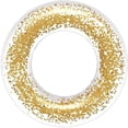thumbnail image 1 of Inflatable Pool Float , Clear Float Tubes, Glitter Swimming Ring, Pool Toys for Summer Swim Pool，Beach Toy, Water Fun Party Toy - Golden, 1 of 5