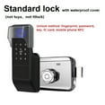 thumbnail image 2 of Finrprint Gate Lock Tuya Outdoor TTlock Smart Door Lock Digital IC Card Rim Electronic Door Lock Suitable For Home Garden ,Easy Installation, 2 of 7