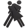 thumbnail image 4 of 1 Pair Restroom Identification Signs Men Women Bathroom Signs Bathroom Identification Signs, 4 of 8