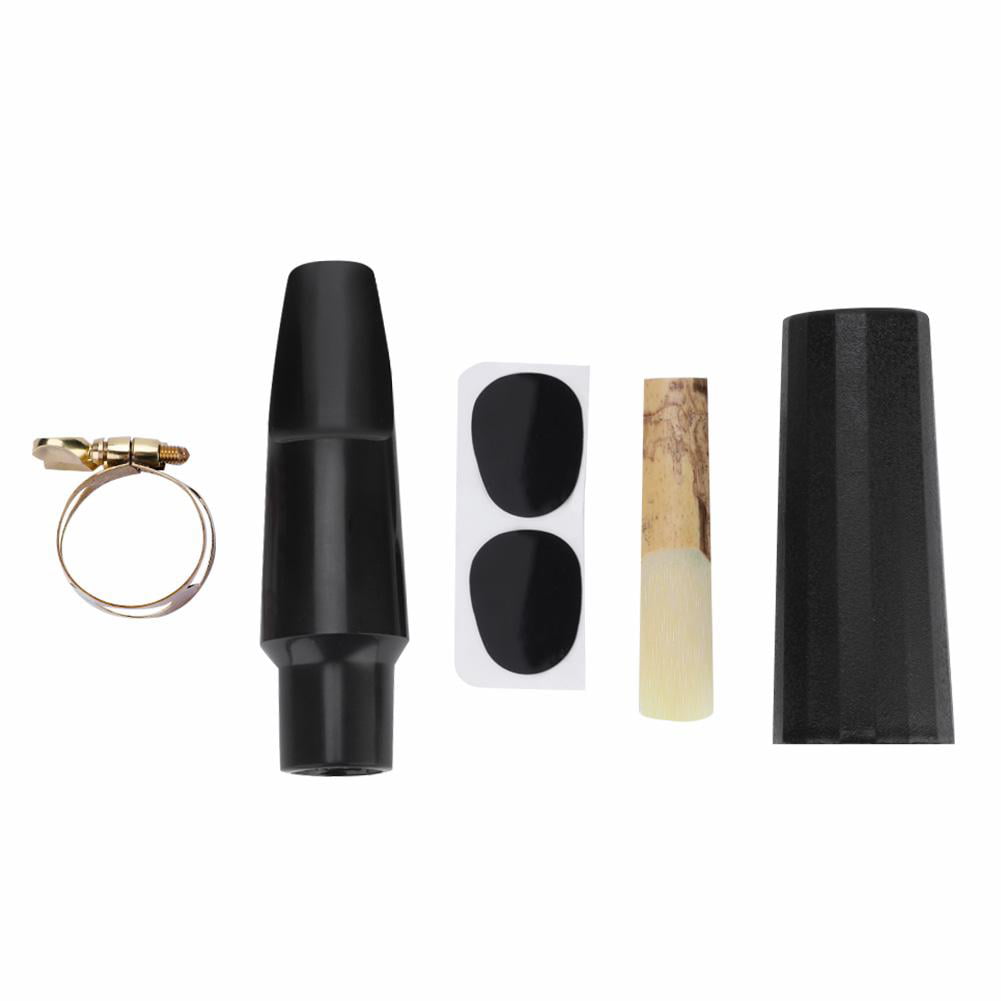 Tenor Sax ABS Mouthpiece with Cap Pads Saxophone Musical Instruments Reed Metal Buckle 