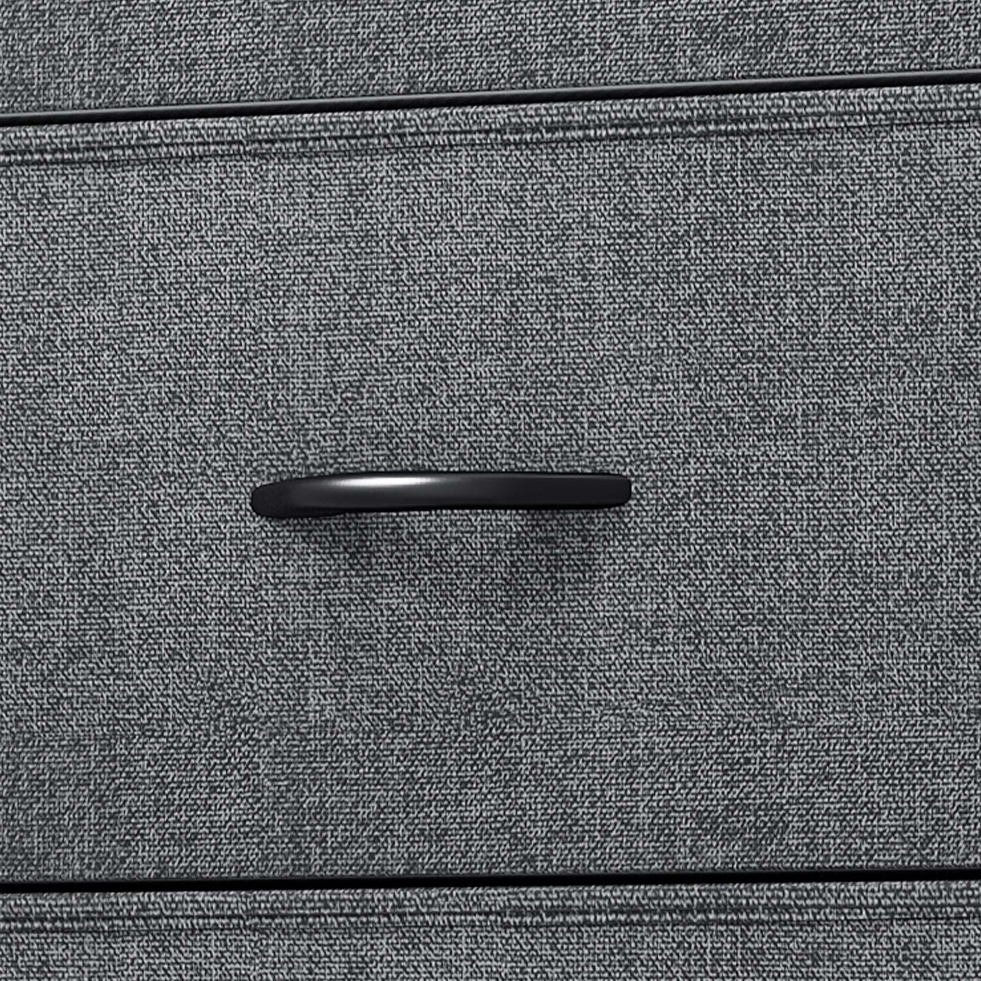 Uforic 8 Drawers Dresser Chest of Drawers for Fabric Storage Dressers for Living Room Black Gray