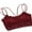 Wine Red, variant on Fashion Sexy Ladies Lace Beauty Back V Tie Chest Pad Wide Hem Underwear