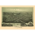 thumbnail image 3 of Fowler 18x14 Black Modern Framed Museum Art Print Titled - Woodsfield Ohio - Fowler 1899, 3 of 5