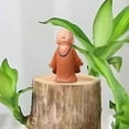 thumbnail image 1 of Mesa de té decorativa Monk Home, ideal para el salón o la sala de estar. Diseño zen pequeño, plegable, con base de madera y estructura de dos niveles. Perfecta para relajarse en el, 1 of 8