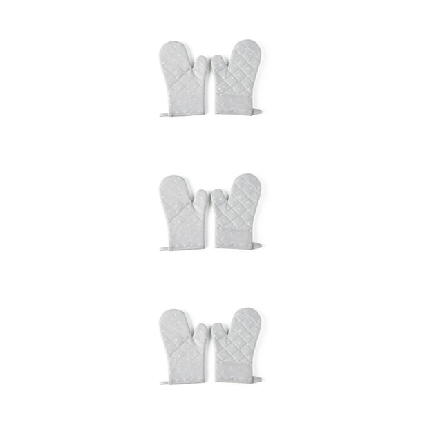 Injueey 1 par de guantes de lona para horno de microondas, protección portátil resistente al calor para colgar, guantes de cocina para Type1 NO1