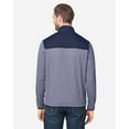 thumbnail image 3 of CORE365 CE74 Men's Venture Heathered Stripe Hybrid Jacket-Classic Navy/ White-4XL, 3 of 6