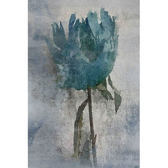 "Midnight Blue 5" Painting Print on Wrapped Canvas