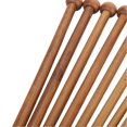 thumbnail image 1 of 36pcs Bamboo Knitting Needle Straight Single Point Carbonized Knitting Needle for Beginners 9.8in, 1 of 3