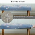 thumbnail image 5 of Whosucclay Butterfly Wisteria Flower Print Stretch Dining Bench Cover Rectangle Bench Cushions Covers, Washable Bench Slipcover, Anti Dust Benches Seat Slipcovers for Dining Room, Kitchen, 5 of 7