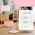 thumbnail image 4 of True & Tidy&Acirc;&reg; True Clean Mop and Bucket System, Includes Square Spin, Dual Compartment Mop Bucket and 2 Thick Machine Washable Pads New Upgraded with Side Brush &, 4 of 9