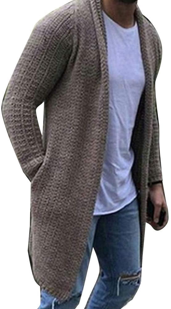 Front Knit Sweater Coat 