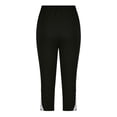thumbnail image 6 of Girls' 3/4 Length Leggings, High Waist Yoga Pants for Casual Wear, Sports, and Summer Activities, Stretchy and Comfortable Athletic Wear or Lounge Bottoms, for Play and Exercise - Black, 6 of 7