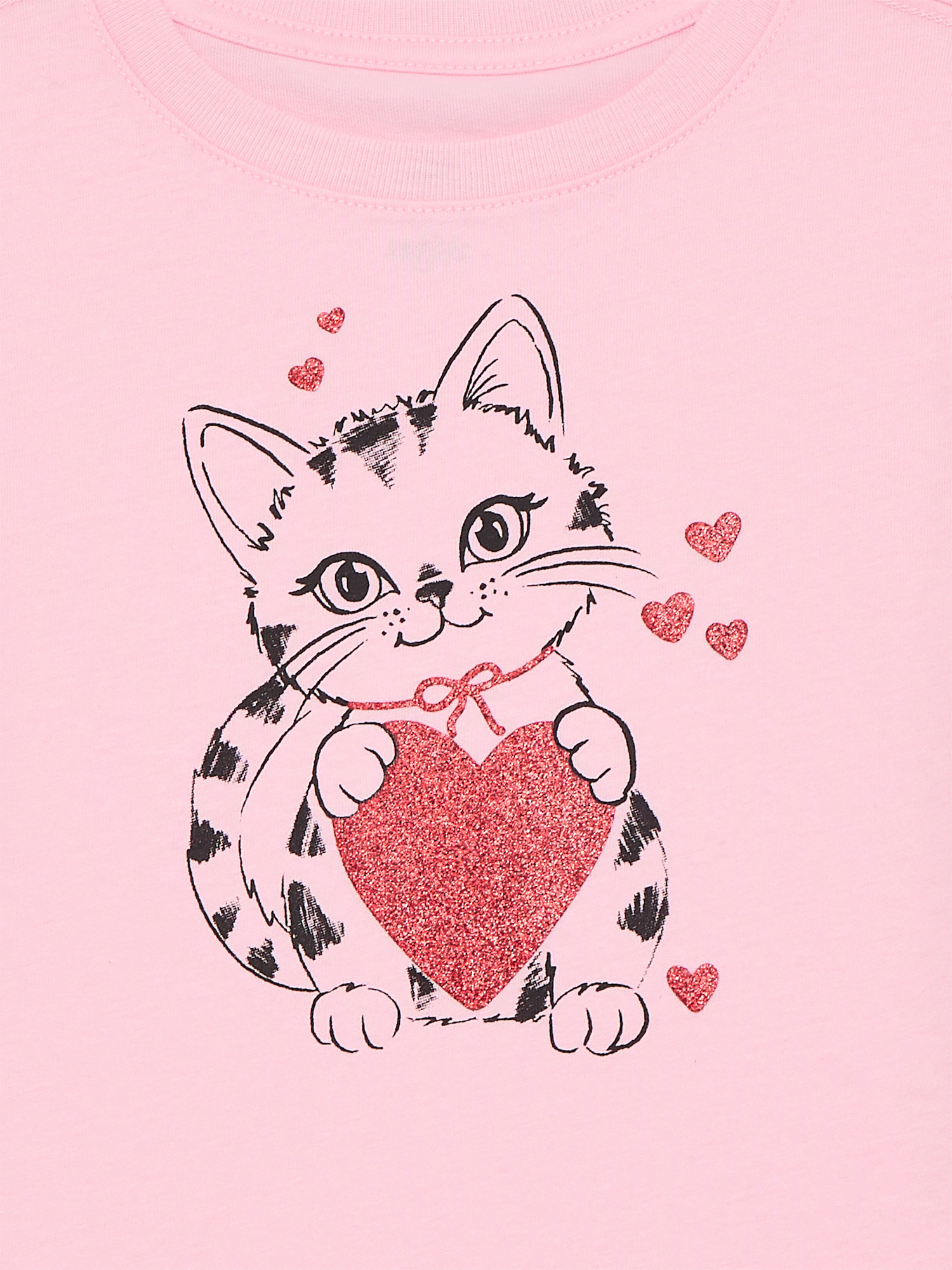 Way To Celebrate Toddler Girl Valentine's Day Short Sleeve T-Shirt, Sizes 12M-5T