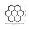 thumbnail image 2 of FRCOLOR Hexagon Brick Mold Plastic Cement Tile Mould DIY Garden Path Paving 1 Set (Black), 2 of 6