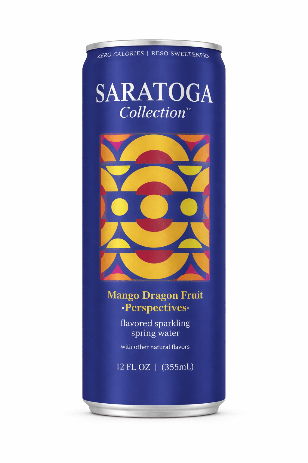 (2 pack) Saratoga Collection Sparkling Spring Water 4 Pack Variety, 12 oz Cans