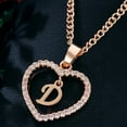 thumbnail image 1 of Collar para mujer, joyería para mujer, joyería de moda para mujer, regalo para mujer, cadena con colgante de 26 letras en inglés, collar con alfabeto, 1 of 2