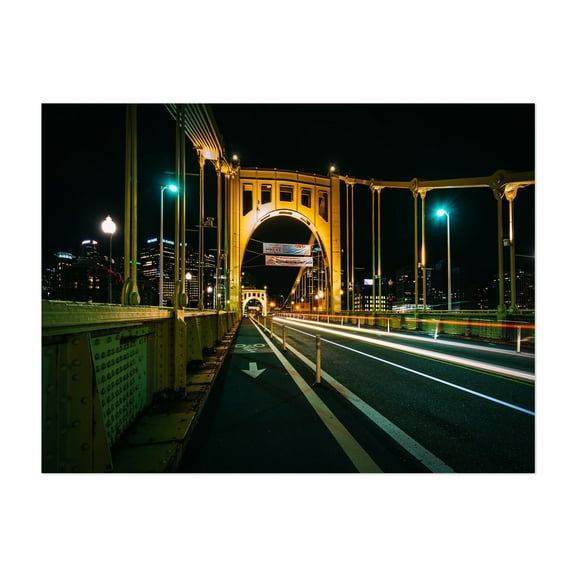 The Roberto Clemente Bridge No. 2 - Pittsburgh Pennsylvania Photography Unframed Wall Art Print 5 x 7 inches