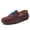 Brown, variant on Men's Casual Loafers Slip On Leather Shoes Comfortable Driving Shoes Moccasins Classic Penny Loafer Flats Boat Shoes