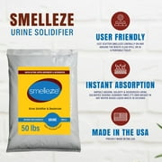 SMELLEZE Urine Solidifier and Odor Remover Powder 50lb Bag