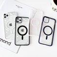 thumbnail image 2 of Funda para iPhone 11 Pro compatible con MagSafe, antiamarilleo, a prueba de golpes, fina y transparente, para hombre y mujer, para iPhone 11 Pro (5,8 pulgadas), color morado caramelo, 2 of 8