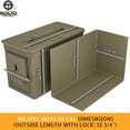 thumbnail image 3 of Solid Tactical 50 Cal Metal Ammo Can with Welded Locking kit - Military & Army M2A1 Metal Ammo cans for Long Term Storage Case, Waterproof Metal Storage Box, 3 of 10