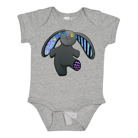

Inktastic Cute Black Goth Stuffed Bunny Gift Baby Boy or Baby Girl Bodysuit