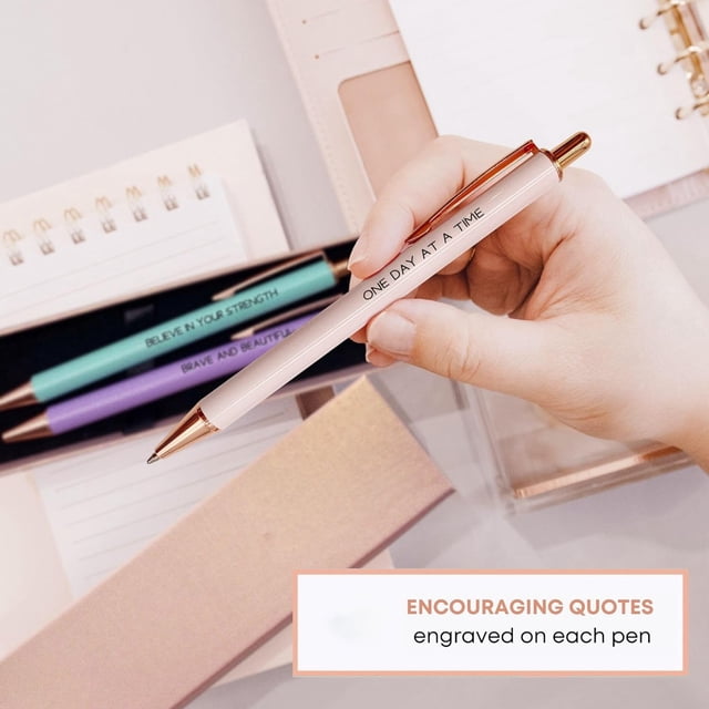 &Craft&Stationery Pens For Women Journaling Cute Stationery Set No-Through Ink Fancy Writing Instruments for Tasks
