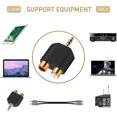 thumbnail image 3 of Splitter Adapter - Gold Plated 3.5mm Male Stereo to 2 RCA Female Jack Y Plug Audio Converter (2pcs, Gold), 3 of 5