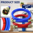 4FT Rubber Washing Machine Hoses 3/4