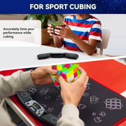 AuntyFey Speed Cube Timer, Automatic Calculation Sensitive Cube Race Stack Competition Accuracy to 0.001 Seconds