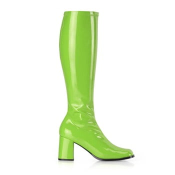 green gogo boots