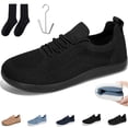 thumbnail image 2 of longantii Orthopedic Shoes for Women Arch Support Non Slip Slip on Work Shoes Wide Width Mesh Stretch House Shoes Comfortable 2026 New Orthopedic Shoes Black, 2 of 8
