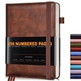 thumbnail image 1 of Cuaderno Dilitego, tapa dura, piel, tamaño A5, 256 páginas, 1 of 7