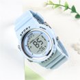 thumbnail image 3 of Resicozy Digital Watch for Mens and Womens Electronic Watch Soft Silicone Strap Casual Wrist Watch Light Blue One Size, 3 of 4