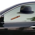 thumbnail image 1 of 2025 New Fedora and Cigar Window Decal,Driving Fake with Fedora Hat and Cigar Car Stickers,Funny Hat and Cigar Sticker for Trucks, Van, Suvs, Racing, Car Decor, 1 of 5