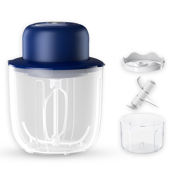Wosthever Batidor de huevos eléctrico Batidor de crema automático Carga USB inalámbrica Pastel portátil Horneado rápido Dispositivo de agitación de Cocina y Comedor azul 2 taza