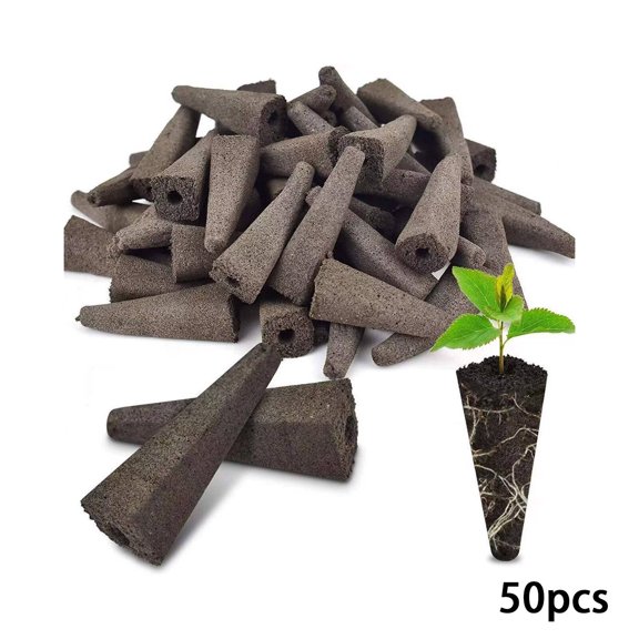 FACEGA 50 Pcs Seed Starter Kit,Efficient Seed Starter Seed Starting,Hydroponic Growth Multi-Purpose Planting Seedling Starter Trays,Style2