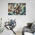 thumbnail image 5 of Greek Mythology Poster Poseidon - Sea God Picture Print Canvas Poster Wall Paint Art Posters Decor Modern Home Artworks Gift 12x18inch(30x45cm), 5 of 6