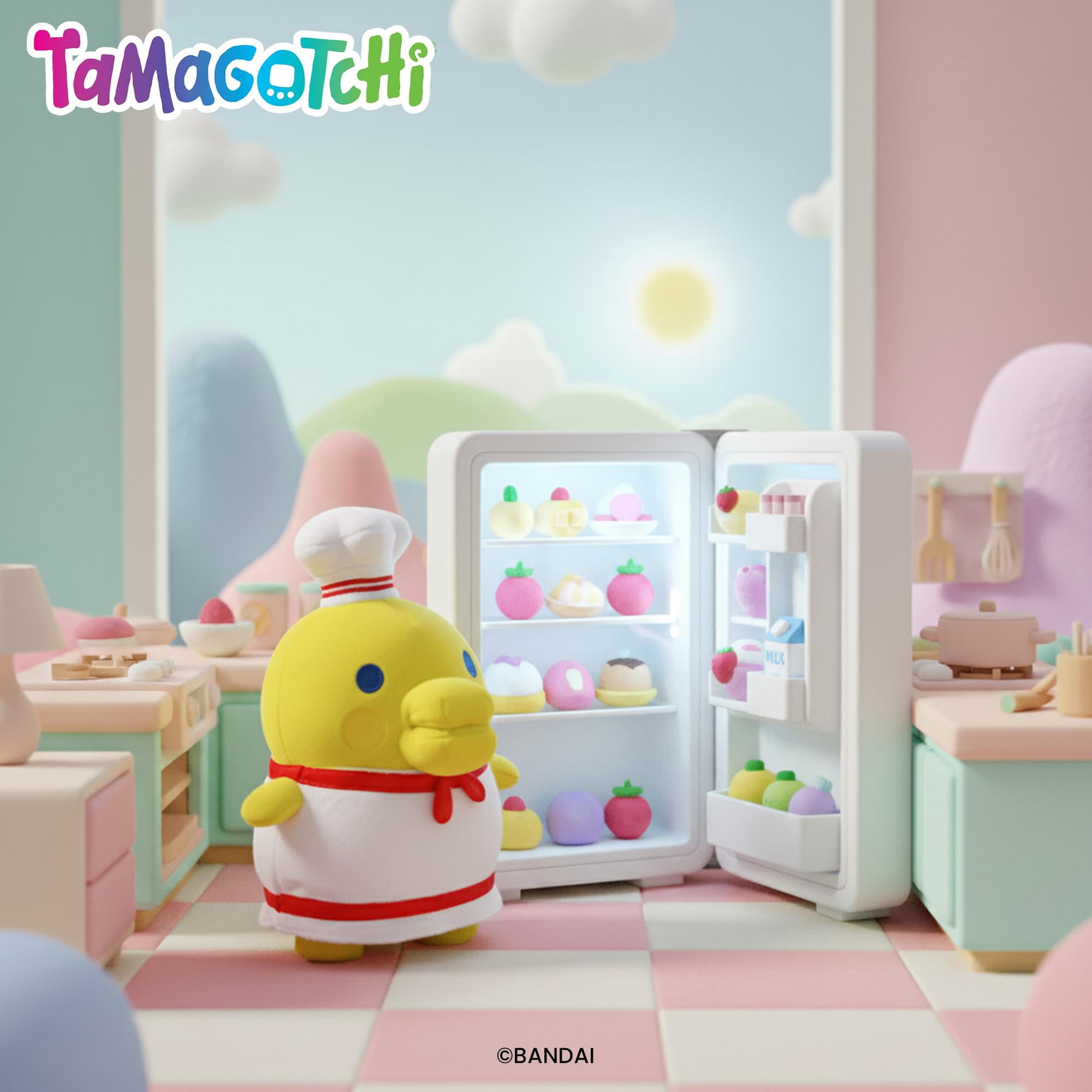 Tamagotchi Kuchipatchi Chef Plush