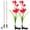 Red, variant on Luxtrada Outdoor Solar Stake Lights - 2 Pack Solar Powered Lights with 8 Lily Flower, Multi-color Changing LED Solar Stake Lights for Garden, Patio, Backyard