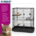 thumbnail image 3 of Prevue Pet Products, 3-Tier & 1 Hammock Playpen, Cat Cage, Black, 45-in, 3 of 9